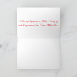 12x18 Grußkarte. Alles Gute zum Muttertag! Dankeskarte