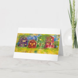 12x18 Grußkarte - Gesichter - von Lucie Bergeron Karte