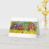 12x18 Grußkarte - Gesichter - von Lucie Bergeron Karte (Gelbe Blume)