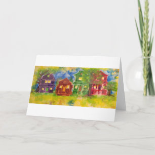 12x18 Grußkarte - Gesichter - von Lucie Bergeron Karte