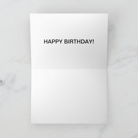 12x18 Grußkarte. Happy Birthday Kuh und Jackass Dankeskarte (Innenseite)