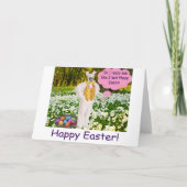 12x18 Grußkarte. Happy Oaster. klipspringer/bu Dankeskarte (Vorderseite)