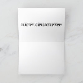 12x18 Grußkarte. Happy oktoberfest, giraffe gi Dankeskarte