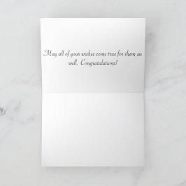 12x18 Grußkarte. Herzlichen Glückwunsch! Dankeskarte