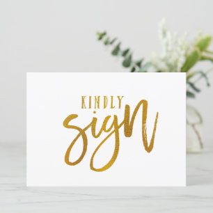 12x18 Guest Book Sign   Pinselstriche für Script-I