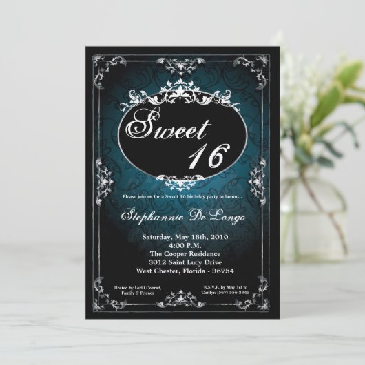 12x18 hängender Ahlen-Bonbon 16 Einladung (Stehend Vorderseite)