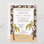 12x18 Hawaiian Hammock Toucan Babydusche Einladung (Vorderseite)