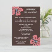 12x18 Hawaiian Hibiskus Blume Geburtstag Einladung (Stehend Vorderseite)