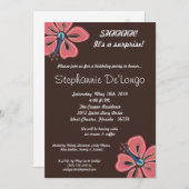 12x18 Hawaiian Hibiskus Blume Geburtstag Einladung (Vorne/Hinten)