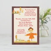 12x18 Herbst Erntedank Abendessen Party Einladung (Stehend Vorderseite)