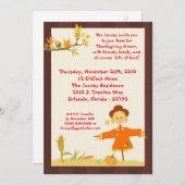 12x18 Herbst Erntedank Abendessen Party Einladung (Vorne/Hinten)