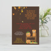 12x18 Herbst Erntedank Abendessen Party Einladung (Stehend Vorderseite)