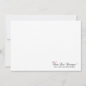 12x18 Herbst Fall Damask Mono Geburtstag Einladung (Rückseite)