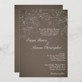 12x18 Herbstflorale Herbsthandtücher Einladung Hoc (Vorne/Hinten)