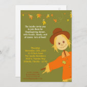 12x18 Herbstspur Erntedank Party Einladung (Vorne/Hinten)