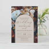 12x18 Hochzeitseinladung von Blumenglühen Einladung (Stehend Vorderseite)