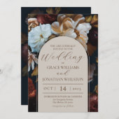 12x18 Hochzeitseinladung von Blumenglühen Einladung (Vorne/Hinten)