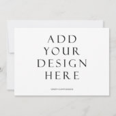 12x18" Horizontaler Einladungskartendruck Einladung (Rückseite)