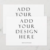 12x18" Horizontaler Einladungskartendruck Einladung (Vorne/Hinten)