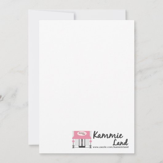 12x18 Hot Cup of Coco Einladung (Rückseite)