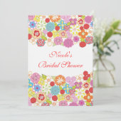 12x18 hübsche kundenspezifische Brautparty-mit Einladung (Stehend Vorderseite)