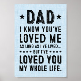 12x18 Ich habe dir mein ganzes Leben lang meine Pr Poster