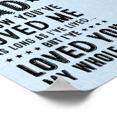 12x18 Ich habe dir mein ganzes Leben lang meine Pr Poster (Ecke)