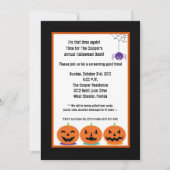 12x18 Jack-o-Laterne Halloween Bash Party Einladun Einladung (Vorderseite)