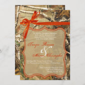 12x18 Jäger Camoflouge Camouflage Hochzeit Einladu Einladung (Vorne/Hinten)