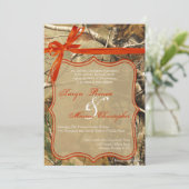 12x18 Jäger Camoflouge Camouflage Hochzeit Einladu Einladung (Stehend Vorderseite)