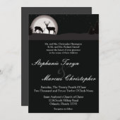 12x18 Jäger Moon Deer Buck Doe Hochzeit Einladung (Vorne/Hinten)