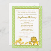 12x18 Jungle Boy Gir TRIPLETS Kinderdusche Einladu Einladung (Vorne/Hinten)