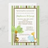 12x18 Jungle Safari Animal Baby Dusche Einladung (Vorne/Hinten)