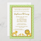 12x18 Jungle Tiger Girl TWINS Kinderdusche Einladu Einladung (Vorne/Hinten)