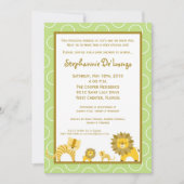 12x18 Jungle Tiger Lion TWINS Kinderdusche Einladu Einladung (Vorderseite)