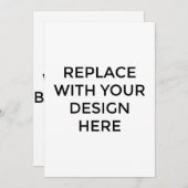 12x18"-Karte mit Back-Design-Druck Einladung (Vorne/Hinten)