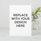 12x18"-Karte ohne Back-Design-Druck Einladung (Stehend Vorderseite)