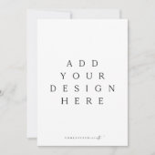 12x18" Kartendruck Einladung (Vorderseite)