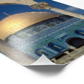 12x18 "Kuppel des Felsens, Jerusalem" Fotodruck (Ecke)