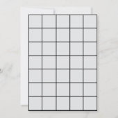 12x18 L. Grey Paper Gridmap Einladung (Vorderseite)