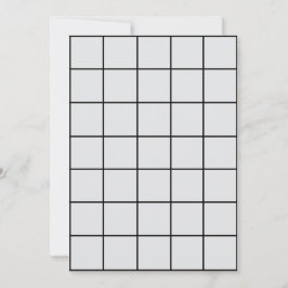 12x18 L. Grey Paper Gridmap Einladung