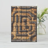 12x18 Labyrinth Paper Gridmap Einladung (Stehend Vorderseite)