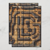 12x18 Labyrinth Paper Gridmap Einladung (Vorne/Hinten)