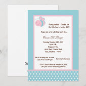 12x18 laden hellblaues einladung (Vorne/Hinten)