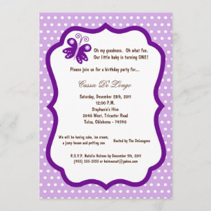 12x18 laden hellpurpurnes einladung