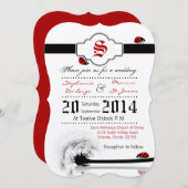 12x18 Lady Bug Dandilion Blume Hochzeit Einladung (Vorne/Hinten)