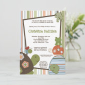 12x18 Laguna Beach Turtle Baby Dusche Einladung (Stehend Vorderseite)