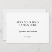 12x18" Landschaftskartendruck beidseitig Dankeskarte (Rückseite)