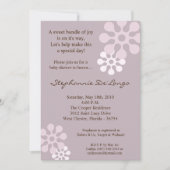 12x18 Lavender Lila Blume Kinderdusche Einladung (Vorderseite)