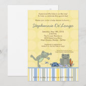 12x18 Leap Frog Turtle Bee Baby Dusche Einladung (Vorne/Hinten)